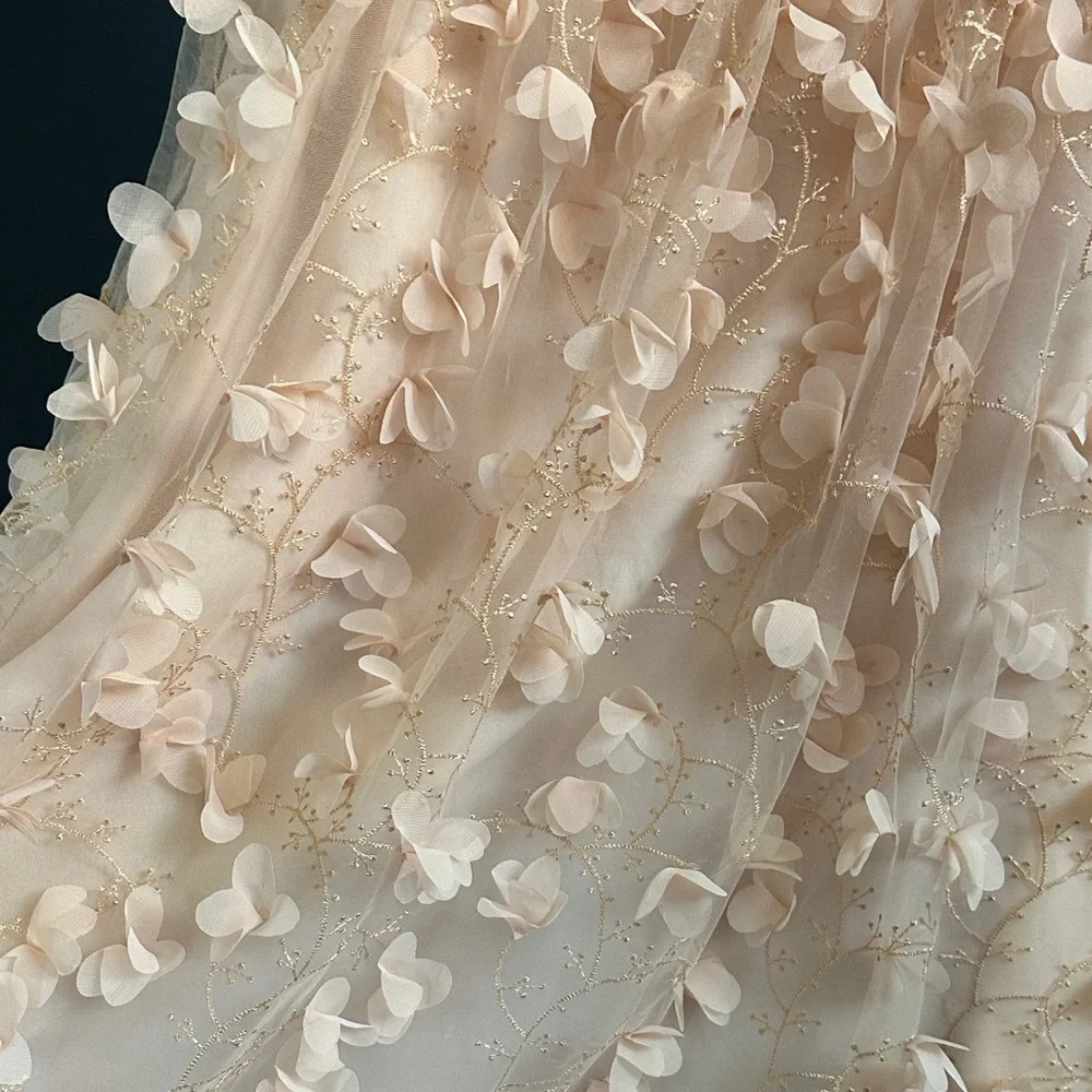 EVA FRANCO SZ 8 Elegant Floral Embellished pink/rose Skirt - Picture 9 of 9